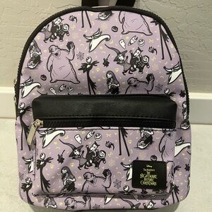 Disney Purple and Black Nightmare Before Christmas Backpack